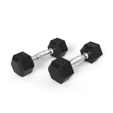 Гантели DFC гексаг. обрезиненная пара DB001-6 кг - 2